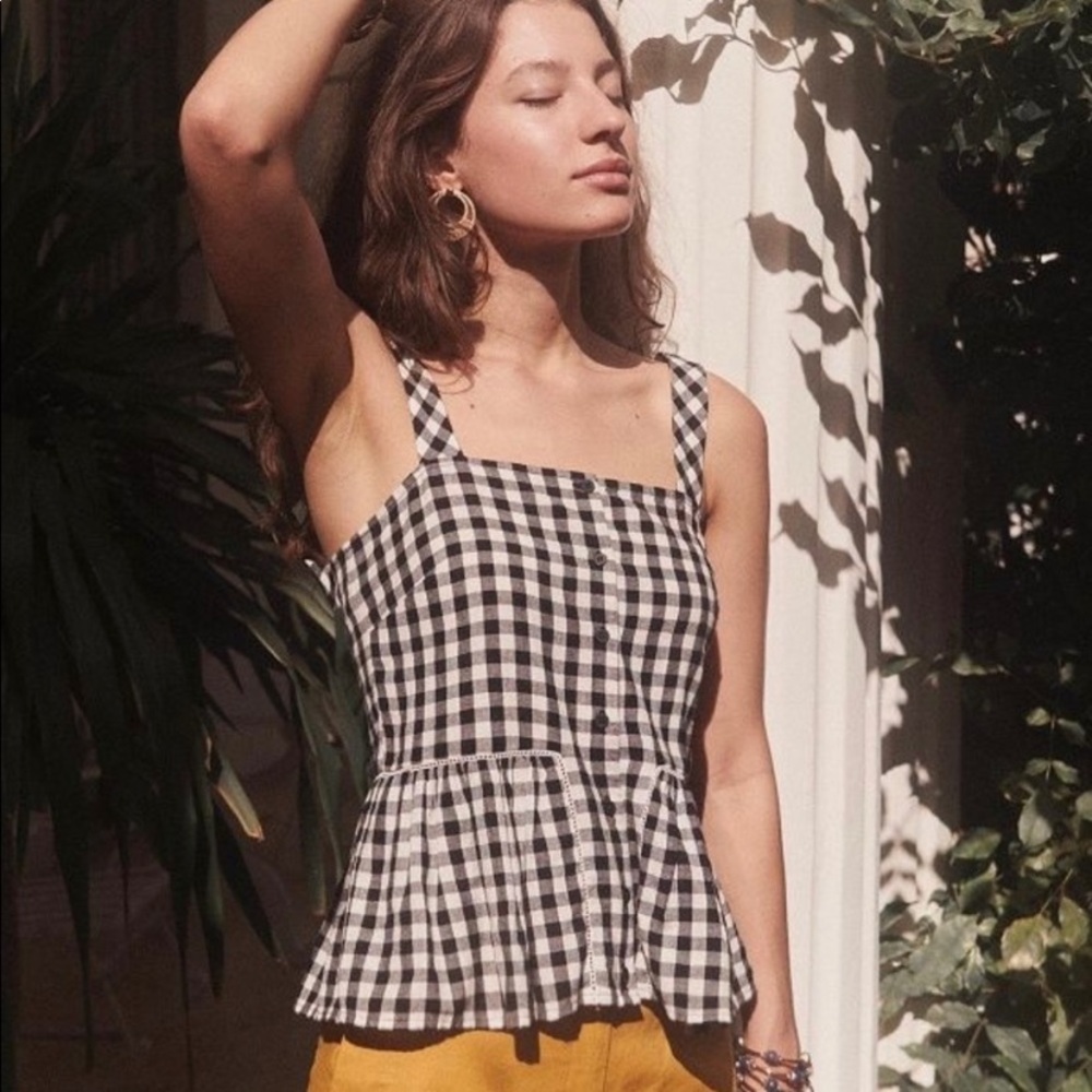 SÉZANE Laurette Gingham Top